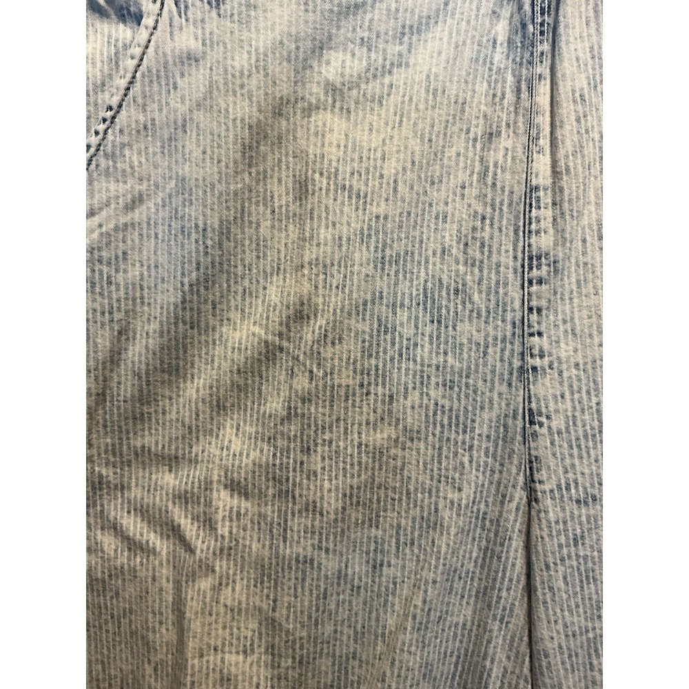 Dear John Sivan Jumpsuit L Acid Washed Blue White Striped NEW WITH TAGS Romper